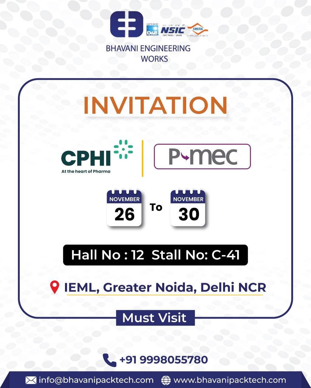 a invitation card of exhibition