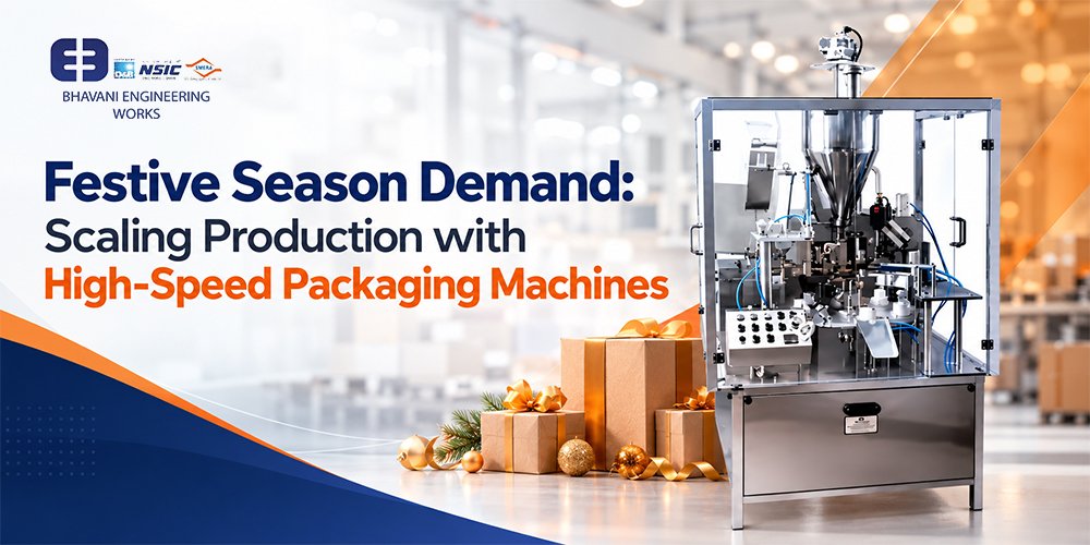 High-speed packaging machine processing products on a production line<br />
Use if this accurately describes the image.